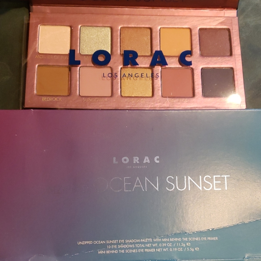 Lorac unzipped ocean Sunset eyeshadow palette